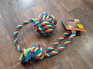 Přetahovadlo koule s lanem 10cm