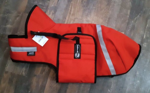 Zimní bunda červená 40cm